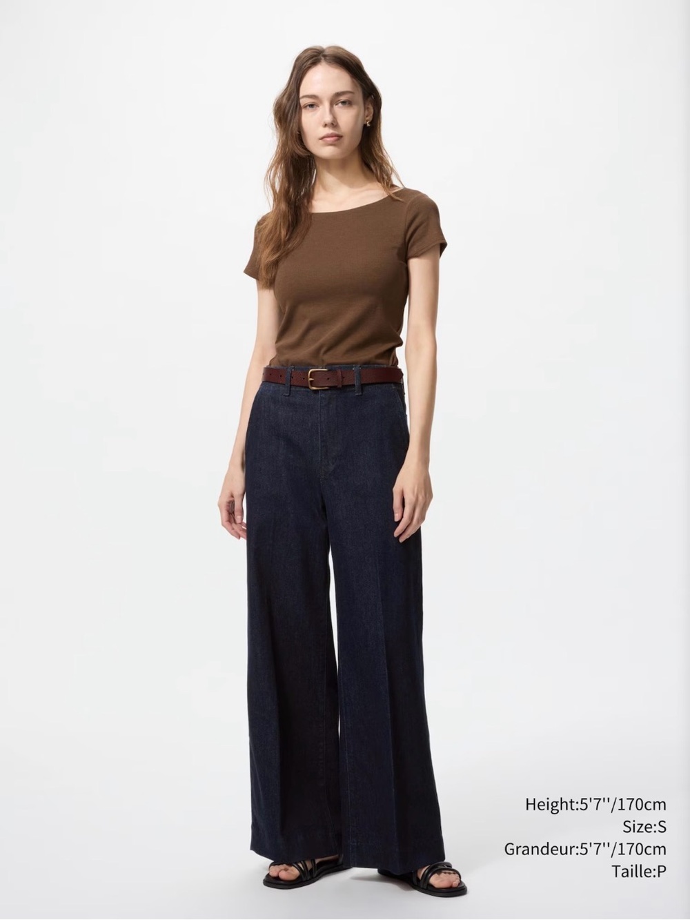 Wide leg trouser jeans